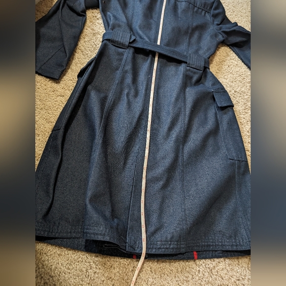 EUC GAP Women's Denim Trench Coat - size Small - Picture 8 of 10